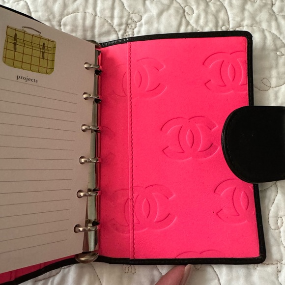 Chanel Cambon leather agenda Planner with dust cloth/box - Picture 7 of 9